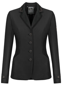 Fair Play Taylor Chic Comfi-Mesh Show Coat  Black Rosegold