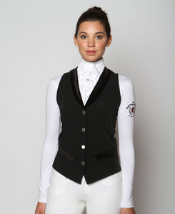 Arista Modern Dressage Vest (Black & Navy)