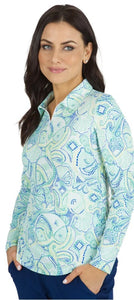 Ibkul  Mariel Turq Sun Shirt