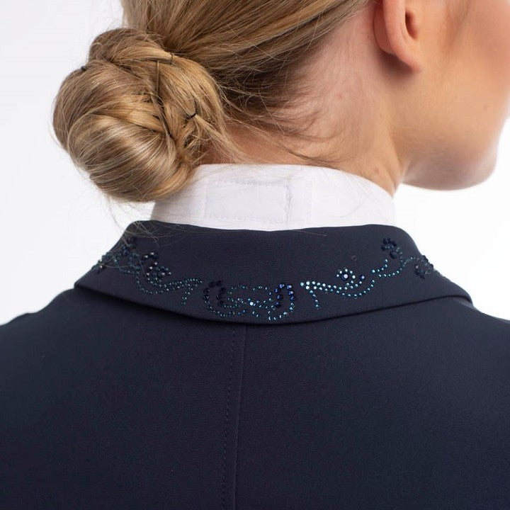 Fair Play Dressurfrack Dorothee Chic – Elegant, Schwarz, Mit Kristallen & Austauschbaren Frackecken